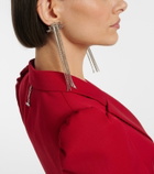McQueen Sunflower embellished drop earrings