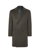 THOM SWEENEY - Double-Breasted Wool Overcoat - Green