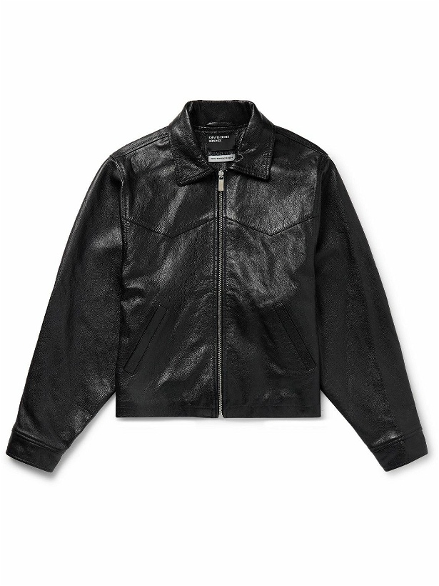 Photo: Enfants Riches Déprimés - Signature Western Leather Jacket - Black