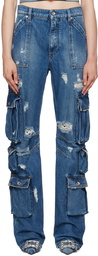 Dolce & Gabbana Blue Distressed Jeans