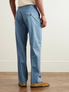 Paul Smith - Straight-Leg Cotton-Blend Twill Trousers - Blue
