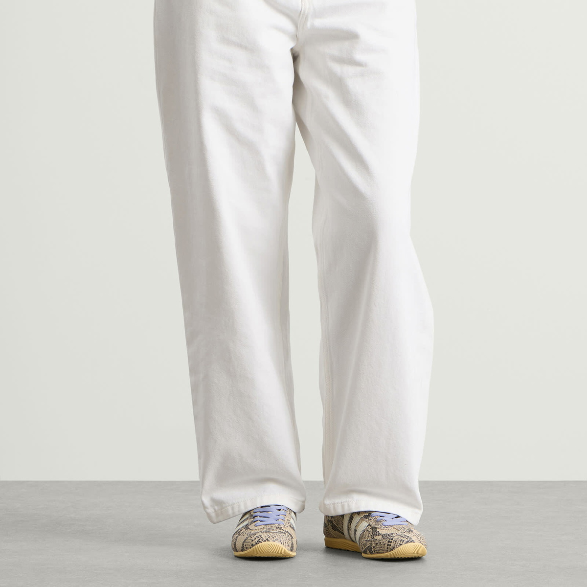 Adidas Women's Japan Decon Sneaker in Sand Strata/Ivory/Orange Tint