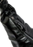 Lemaire Croissant Large Glossed Leather Shoulder Strap - Black - One Size