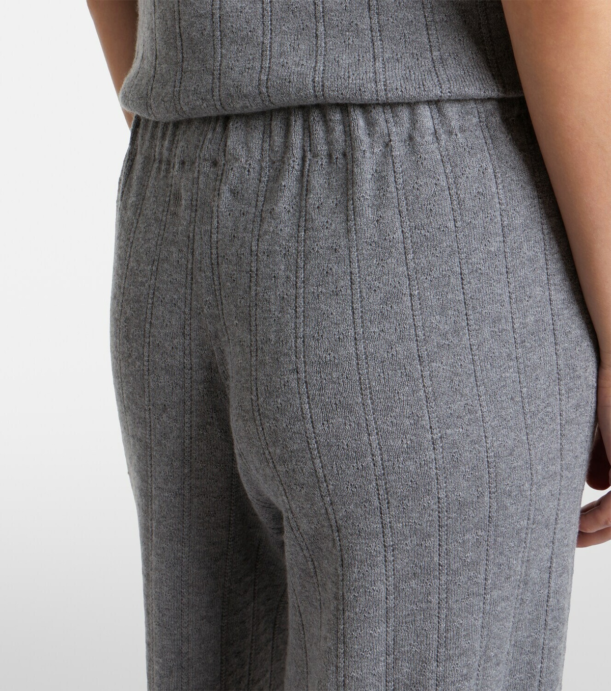 Lisa Yang Shannen cotton and cashmere wide-leg pants