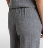 Lisa Yang Shannen cotton and cashmere wide-leg pants