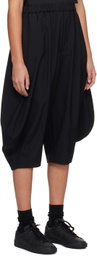 Black Comme des Garçons Black Gathered Trousers