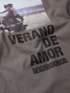 NEIGHBORHOOD - Verano de Amor Printed Cotton-Jersey T-Shirt - Gray