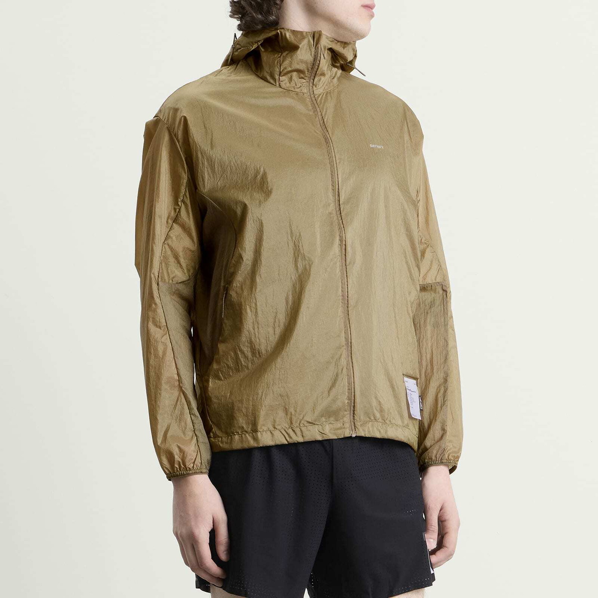 Satisfy Men's Pertex Diamond Fuse Windbreaker in Falcon