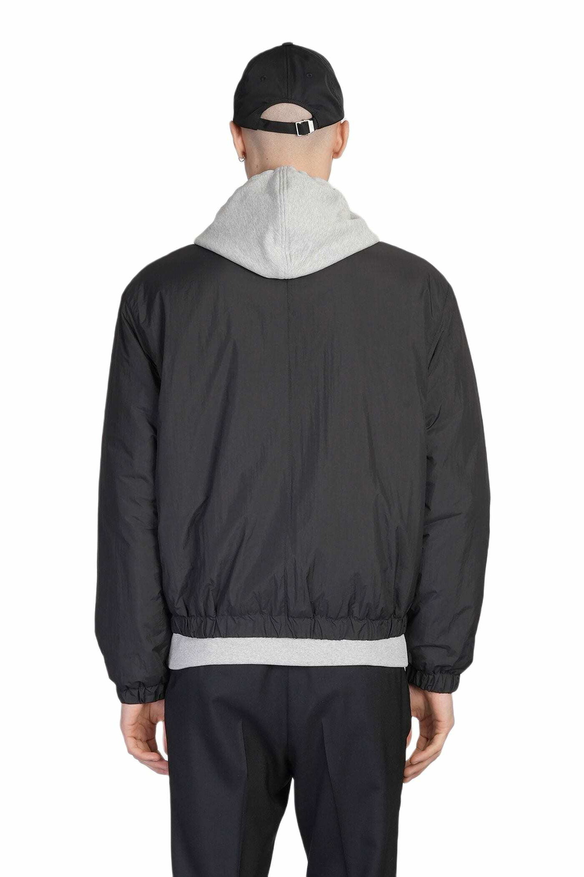 Ami Alexandre Mattiussi Bomber Jacket In Black Polyamide