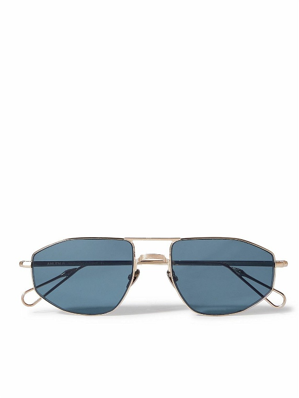 Photo: AHLEM - Quai d'Orsay Hexagonal-Frame Gold-Tone Sunglasses