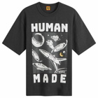 Human Made Men's Space Print T-Shirt in Black