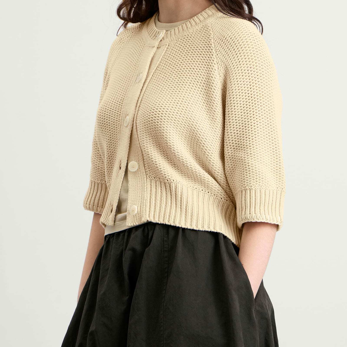 YMC Women's Kwai Cardigan in Shell