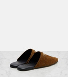 Gucci Annette suede slides