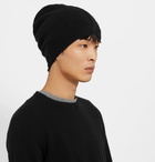 Isabel Benenato - Brushed Merino Wool-Blend Beanie - Black