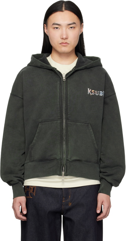 Photo: Ksubi Gray Death Snake Halen Zip Hoodie