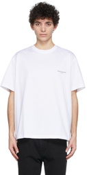 Wooyoungmi White & Green Flower Logo T-Shirt