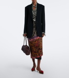 Roger Vivier Roseline leather shoulder bag