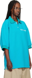 WILLY CHAVARRIA Blue Football Polo