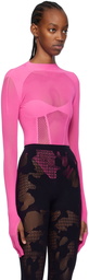 GCDS Pink Seamless Bodysuit