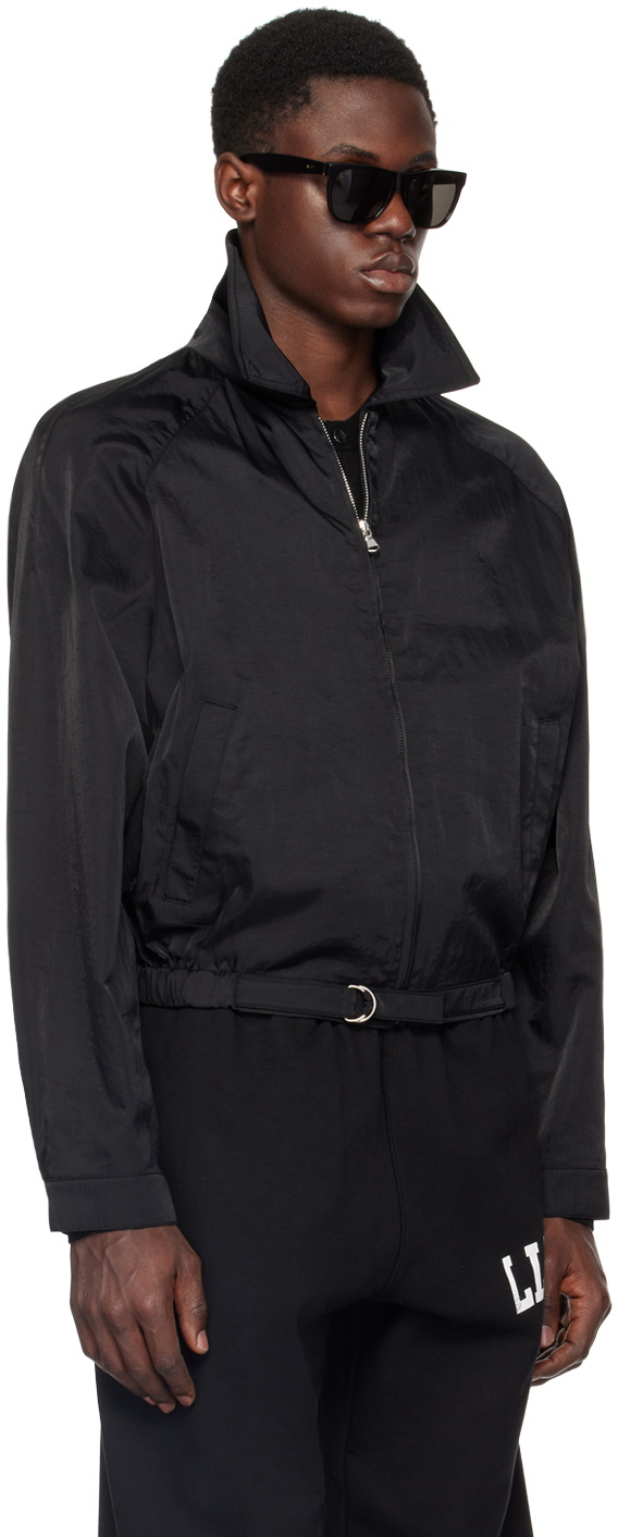 Recto Black Zip Bowling Jacket