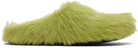 Marni Green Fussbett Sabot Slip-on Loafers