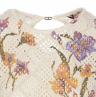 TwinSet Knitted T-shirt Floreal Print