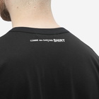 Comme des Garçons SHIRT Men's Oversized Back Neck Logo Tee in Black