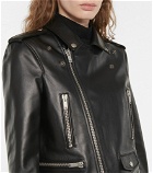 Saint Laurent - Leather biker jacket