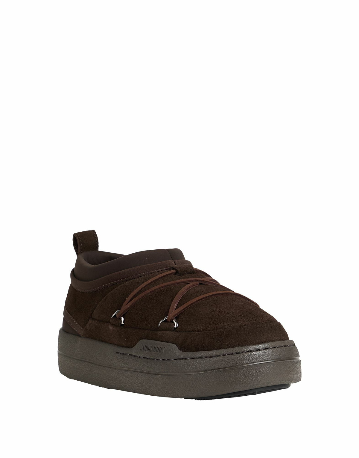 Moon Boot Mb Park Icon Suede Womens Sneakers Dark in Brown