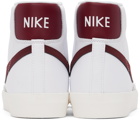 Nike White & Red Blazer Mid '77 Vintage Sneakers