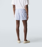 Dolce&Gabbana Striped cotton and silk poplin shorts