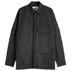 Jil Sander Men's 6 Pocket Overshirt in Black