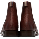 Paul Smith Brown Grain Leather 'Lawson' Chelsea Boots