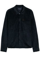 Fred Perry Logo-embroidered Corduroy Overshirt Navy