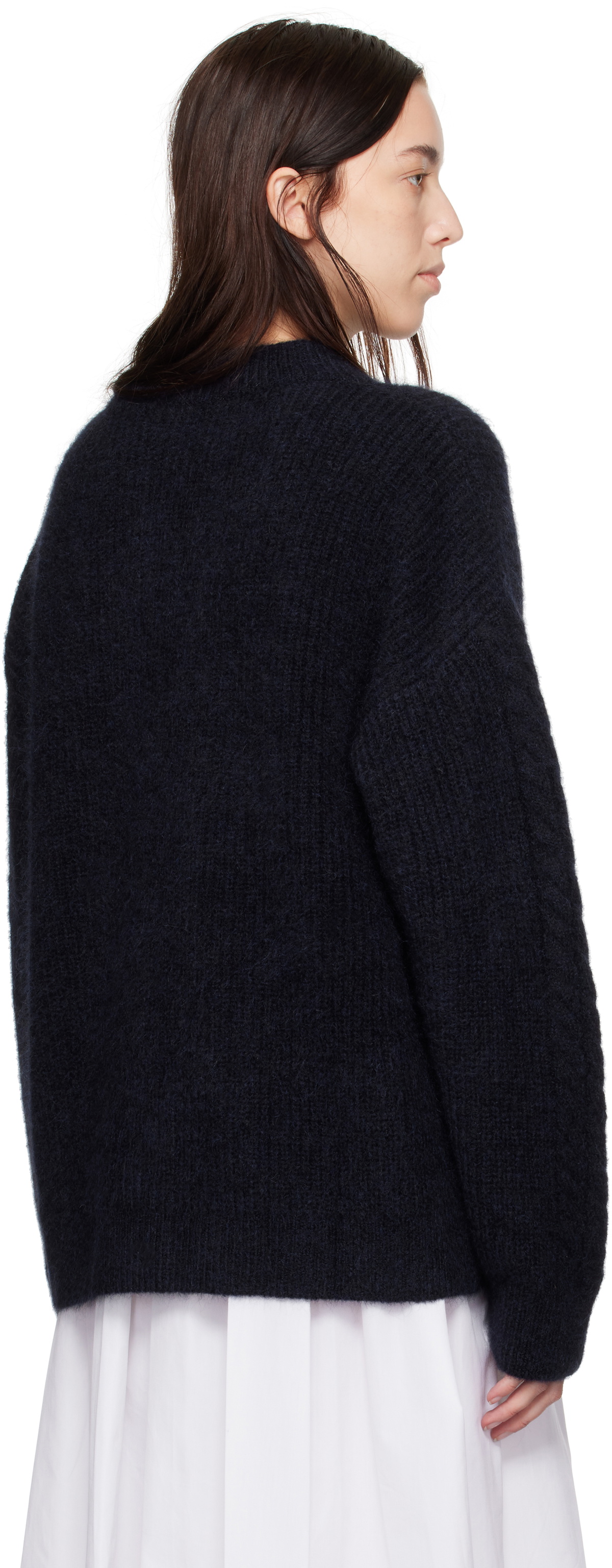 Cecilie Bahnsen Navy Anette Sweater