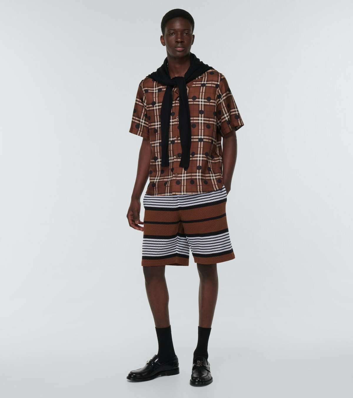 Burberry - Striped mesh shorts Burberry