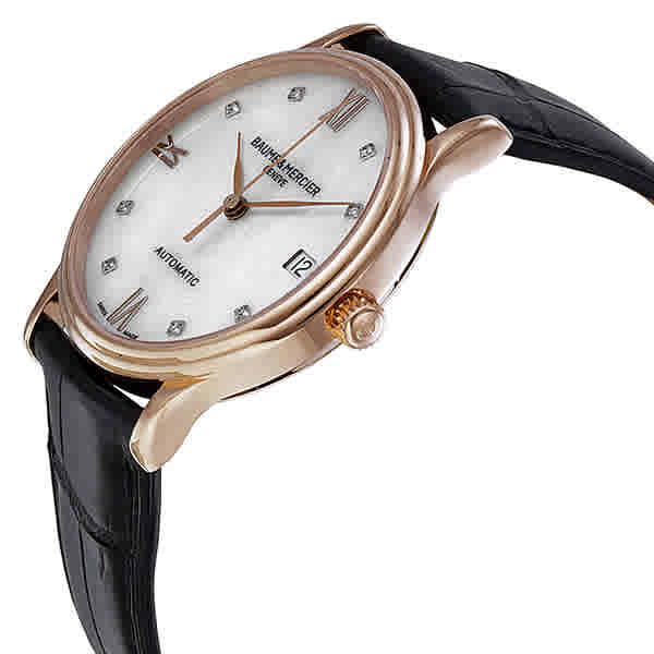 Baume and Mercier Classima 18 karat Rose Gold Diamond Dial Ladies Watch 10077