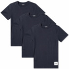 Jil Sander Men's 3 Pack T-Shirt in Navy