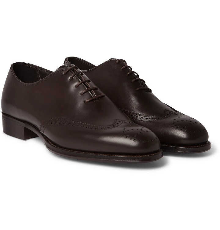 Photo: Kingsman - George Cleverley Leather Brogues - Brown