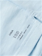Onia - Garment-Dyed Cotton-Jersey Shorts - Blue