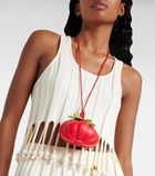Loewe Paula's Ibiza Tomato pouch with strap