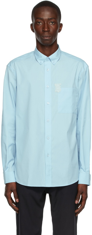 Photo: Burberry Blue Poplin Caddington Shirt