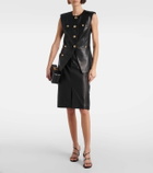Veronica Beard Tamara leather vest