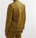 Séfr - Unstructured Velvet Suit Jacket - Green