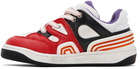 Gucci Baby Red & Black Basket Sneakers