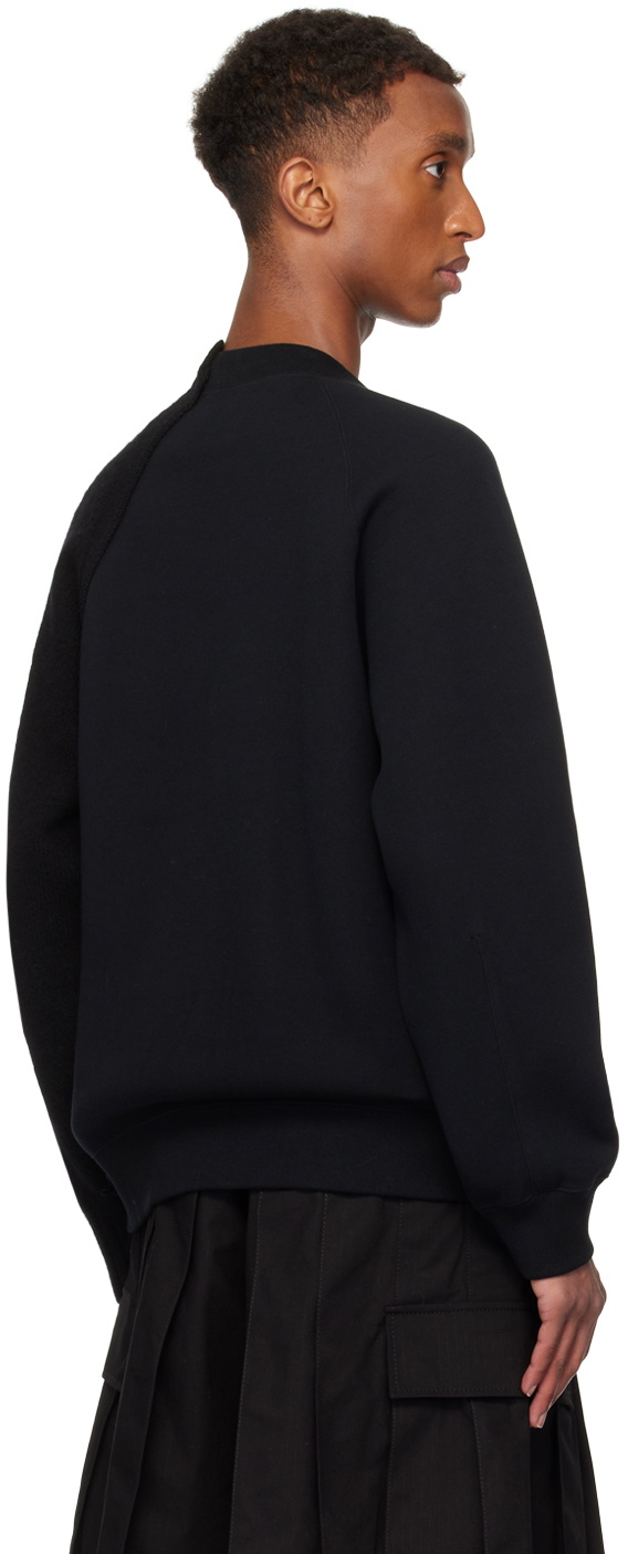 sacai Black Zip Sweater Sacai