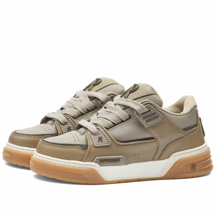 Photo: Represent Men's Studio Sneakers in Washed Taupe Cashmeere
