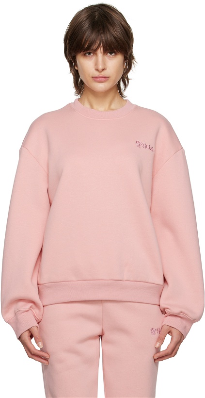 Photo: Danielle Guizio Pink Oversized Sweatshirt