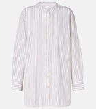 Leset Yoshi striped cotton-blend shirt