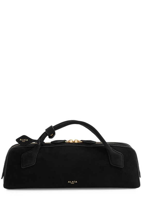 Photo: Alaïa Le Teckel Suede Clutch - Black - One Size